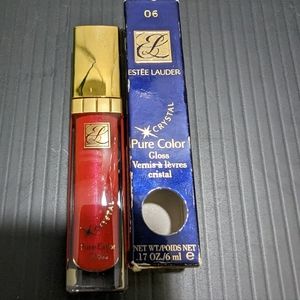 Estee Lauder Pure Color lip gloss .17 oz./ 6ml NIB 306 Mandarin Pop sparkly red